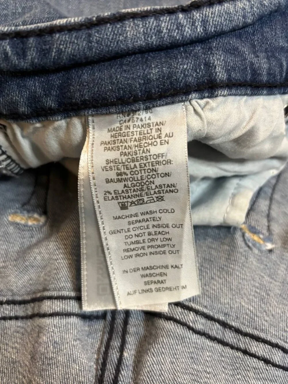 True Religion Rocco Relaxed Skinny Moto Denim Shorts Men's Size 38 Blue Stretch